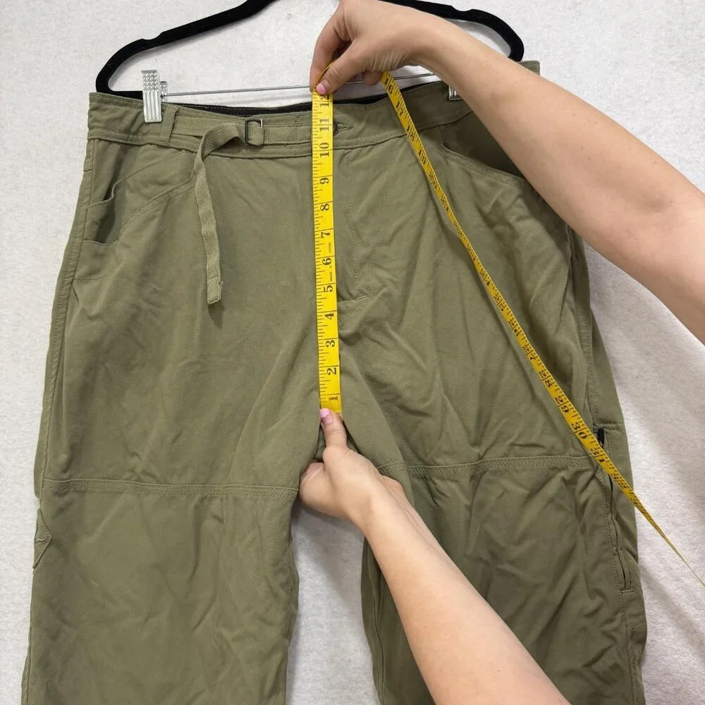 Prana Pants Mens XL Convertible Zip Off Cargo Hiking Outdoor Pockets Belted